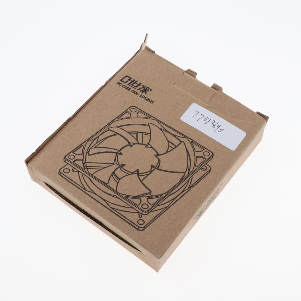 12CM LED Computer Case Cooling Fan for PC Green Light Loop