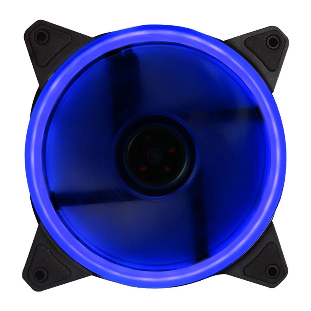 12CM LED Computer Case Cooling Fan for PC Blue Light Loop