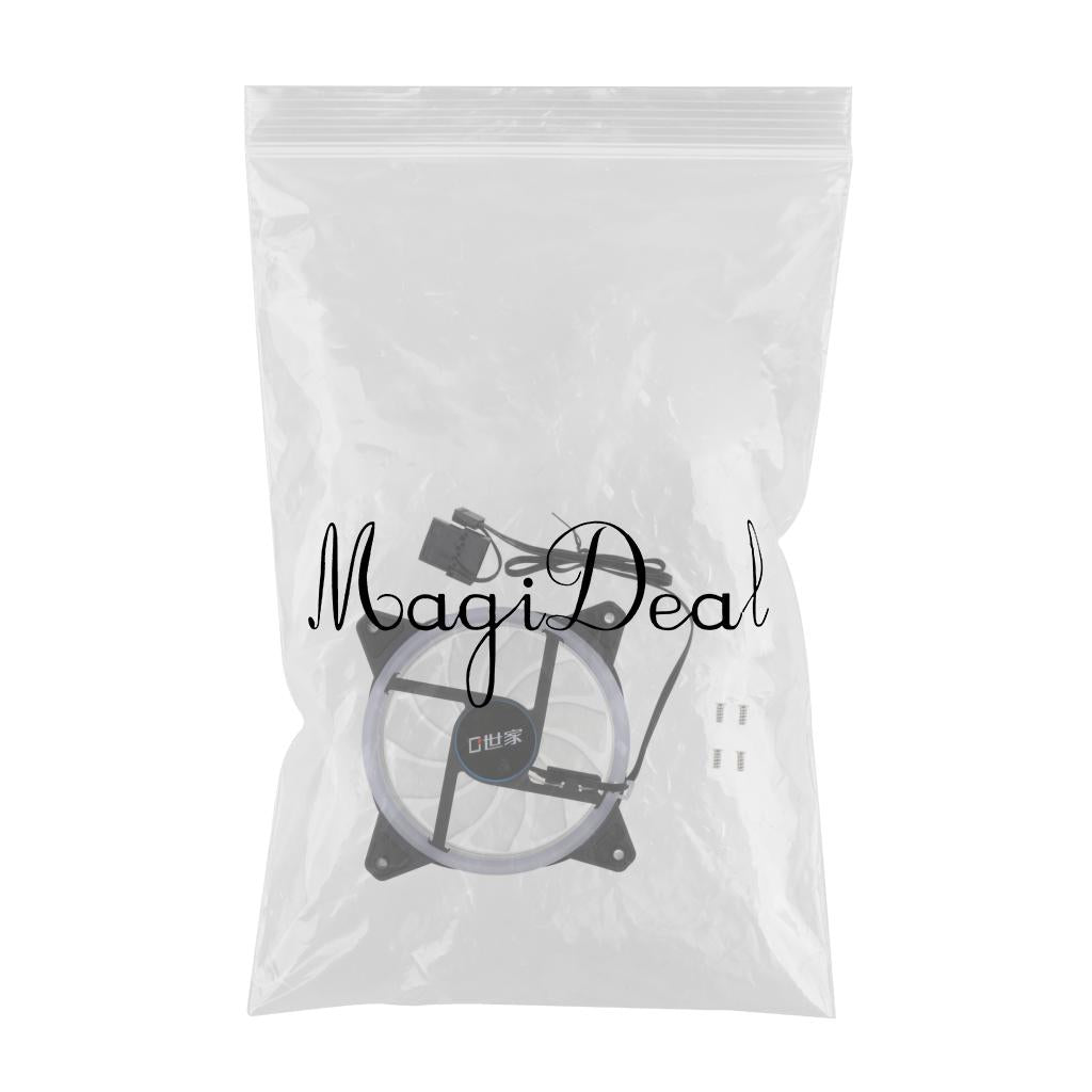 12CM LED Computer Case Cooling Fan for PC Blue Light Loop