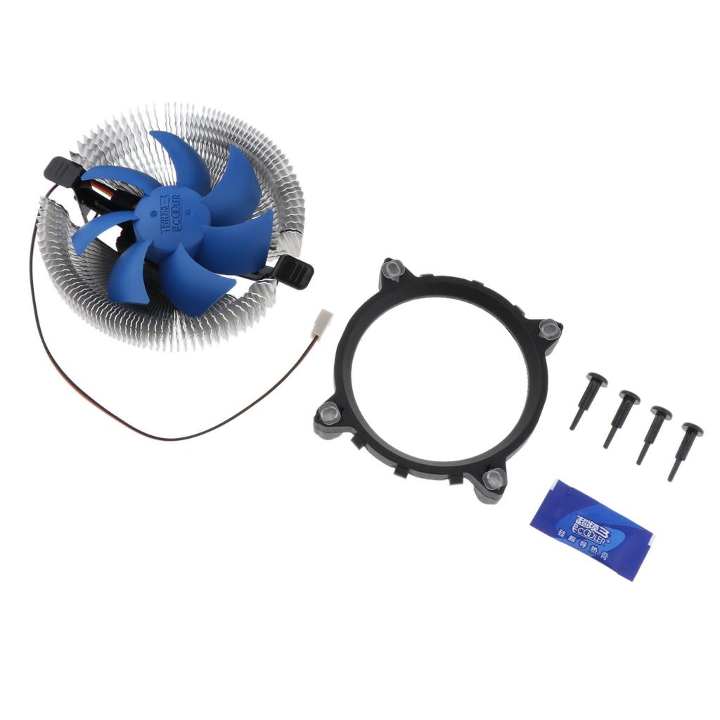 90mm Desktop Cooling Fan Silent CPU Cooler Aluminum Heatsink Radiator