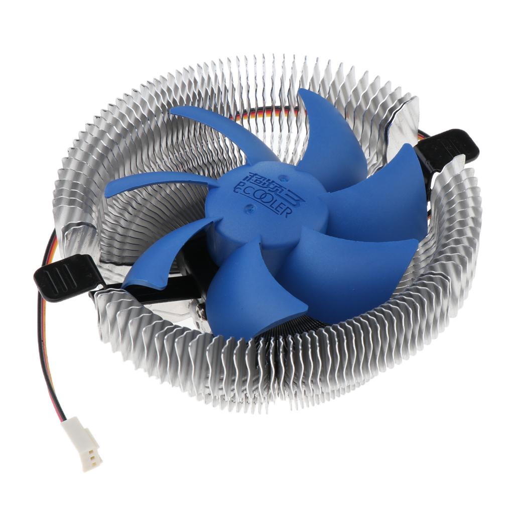 90mm Desktop Cooling Fan Silent CPU Cooler Aluminum Heatsink Radiator