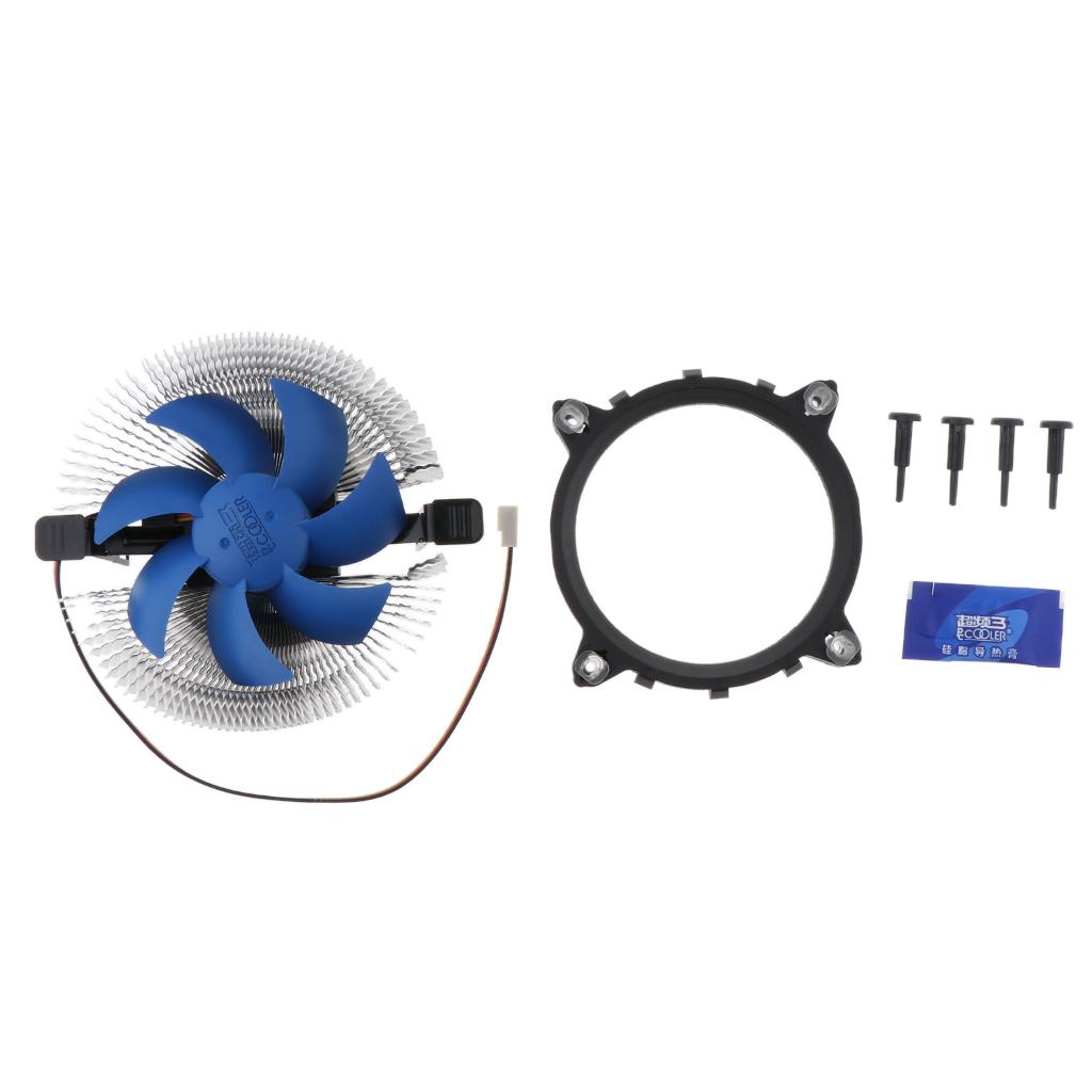 90mm Desktop Cooling Fan Silent CPU Cooler Aluminum Heatsink Radiator