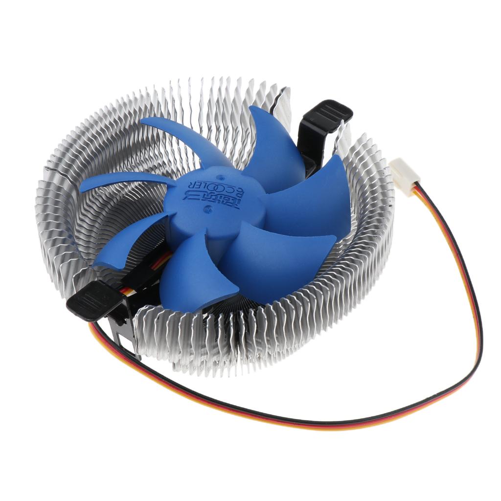 90mm Desktop Cooling Fan Silent CPU Cooler Aluminum Heatsink Radiator