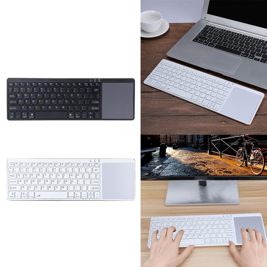Slim Wireless Keyboard BT3.0 80 Keys for iOS Android Windows Black+Red