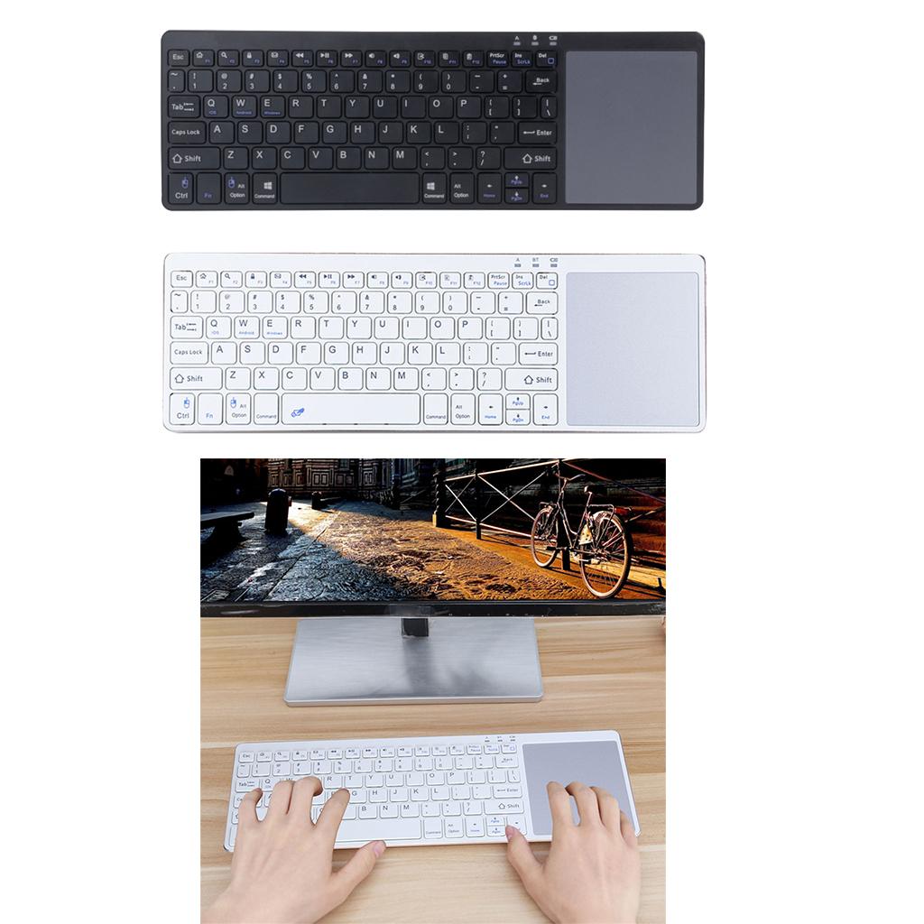 Slim Wireless Keyboard BT3.0 80 Keys for iOS Android Windows Black+Red