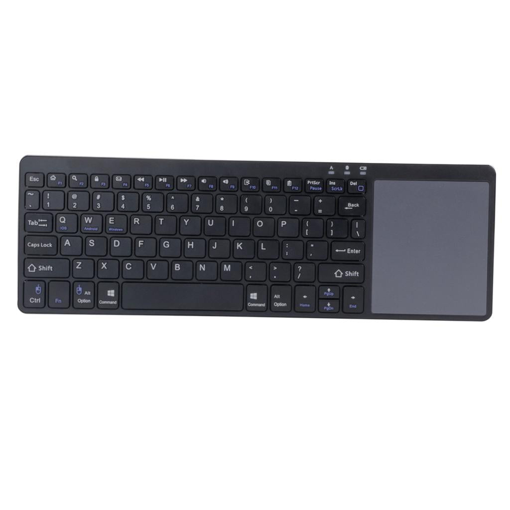 Slim Wireless Keyboard BT3.0 80 Keys for iOS Android Windows Black+Red