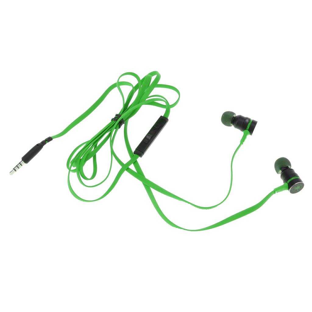 In-Ear Gaming Headphone Noise-isolating Magnetic Wire Earphone Green
