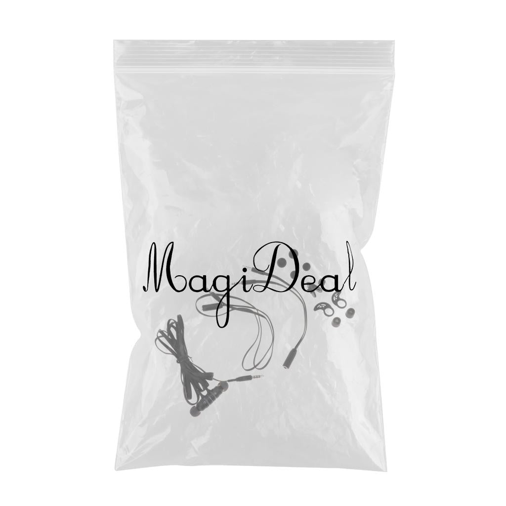 In-Ear Gaming Headphone Noise-isolating Magnetic Wire Earphone Black