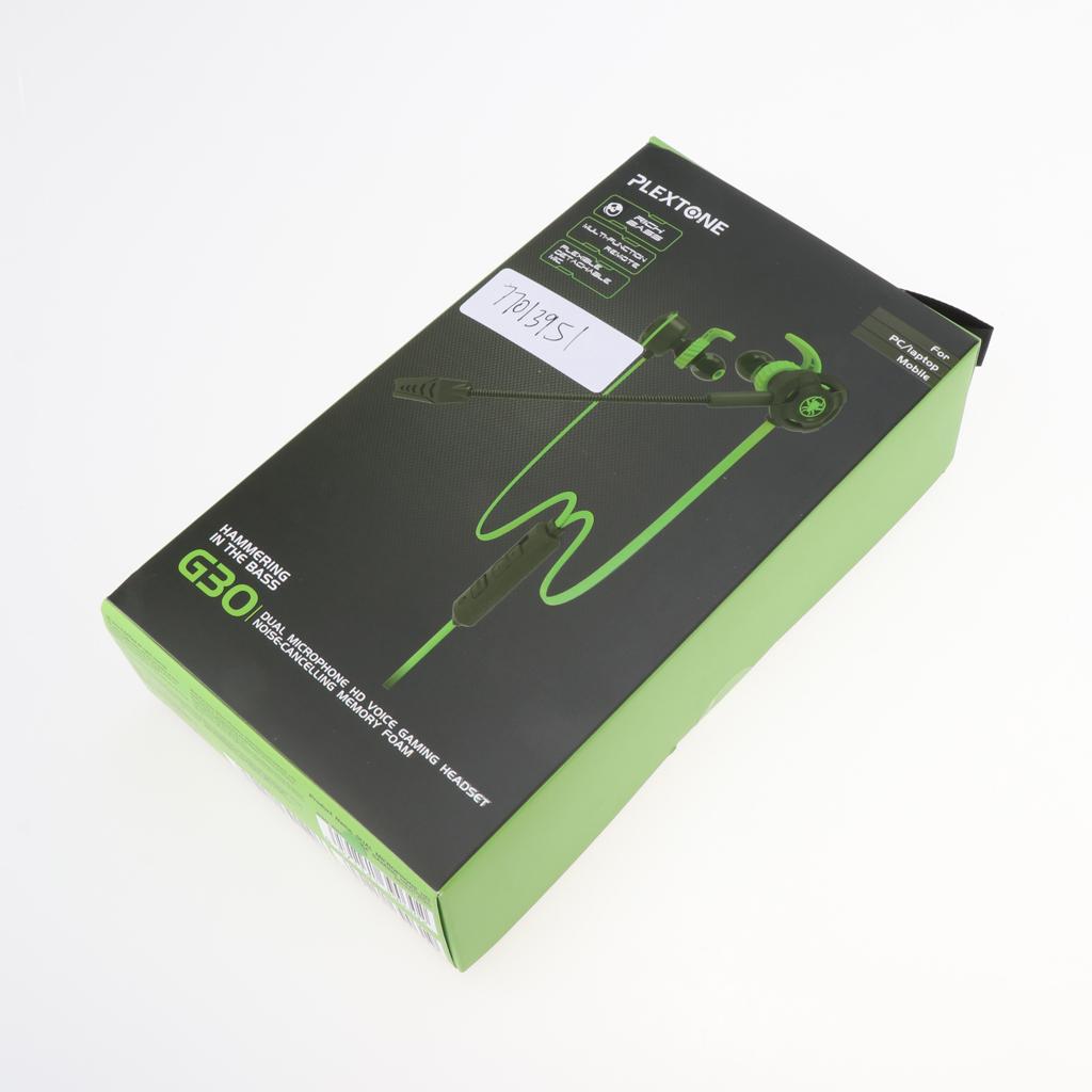 In-Ear Wired Stereo Game and Video Headset with Detachable Microphone green