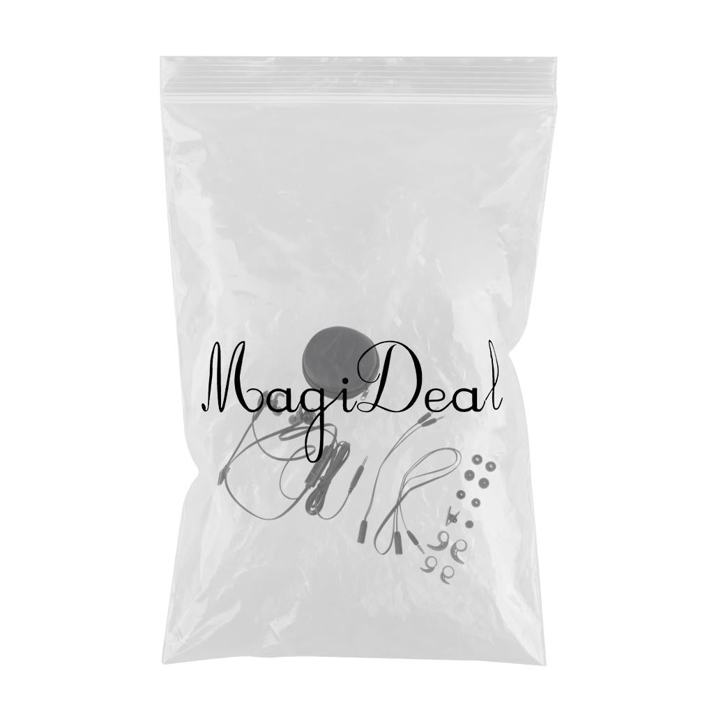 In-Ear Wired Stereo Game and Video Headset with Detachable Microphone black