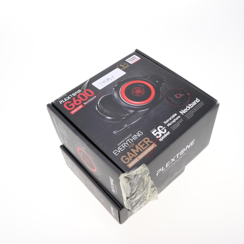 Gaming Headset Stereo Headphone Over-ear Earphone with Microphone black+red