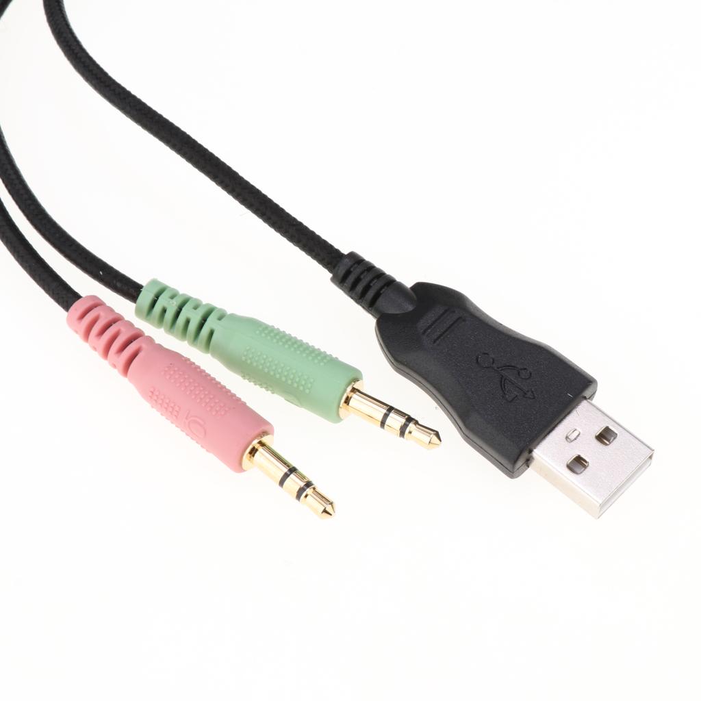 Gaming Headset Stereo Headphone Over-ear Earphone with Microphone black+red