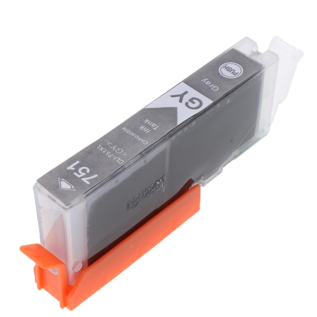 Ink Cartridges PGI750PGBK/CLI751BK Suitable for Canon Printer-gray