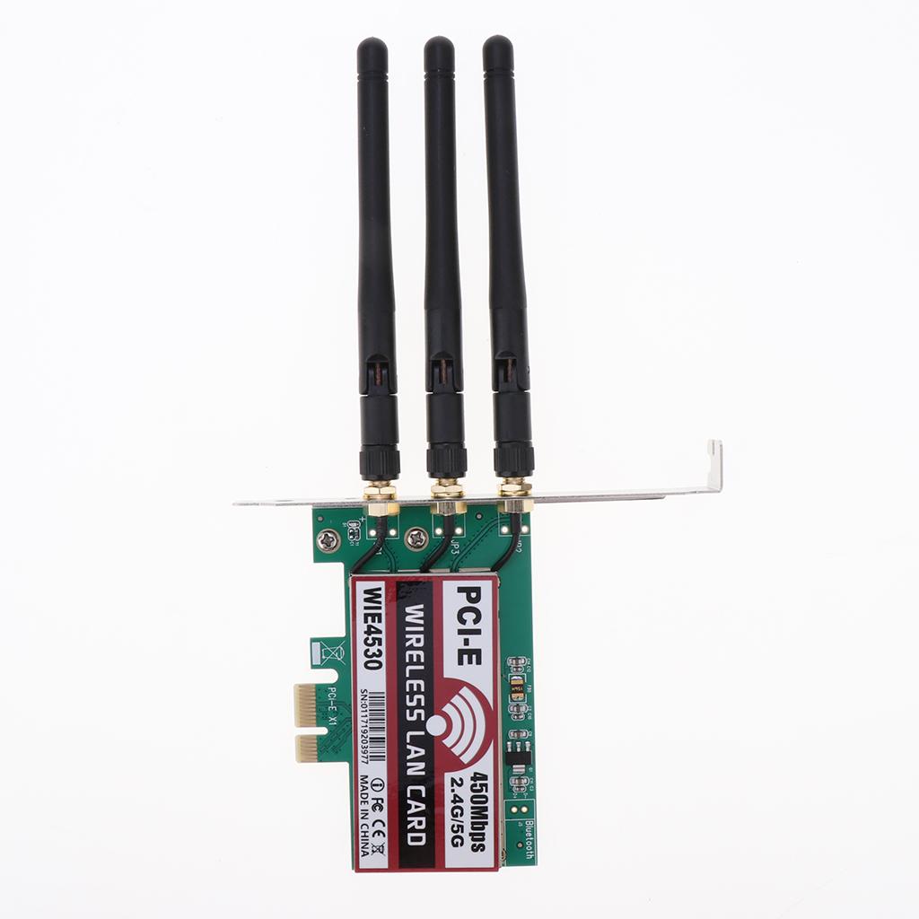 WIFI WLAN Card PCI-E Network Card Desktop 450Mbps Network Adapter