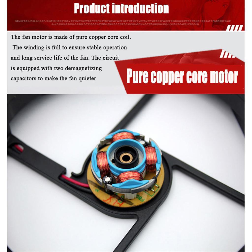 120mm Cooling fan with Black Frame and Metal Grilles - Black 120x120x30mm