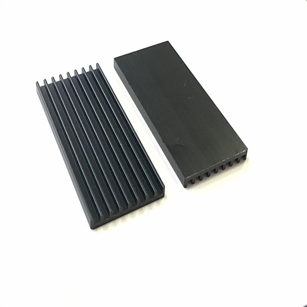 2pcs/set Computer Graphics Card Cooler Sink Strip Memory Chip Fin Radiator