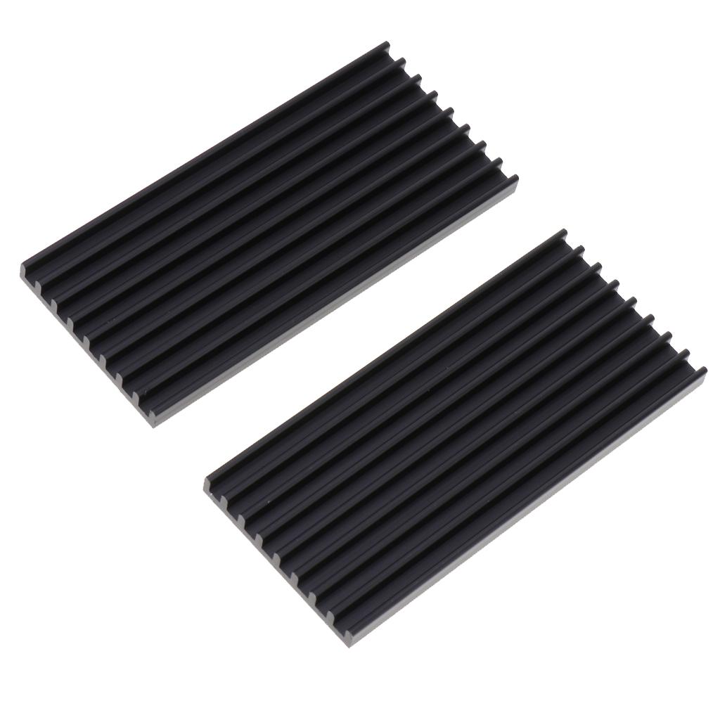 Computer Graphics Card Cooler Sink Strip Memory Chip Fin Radiator w/Adhesive