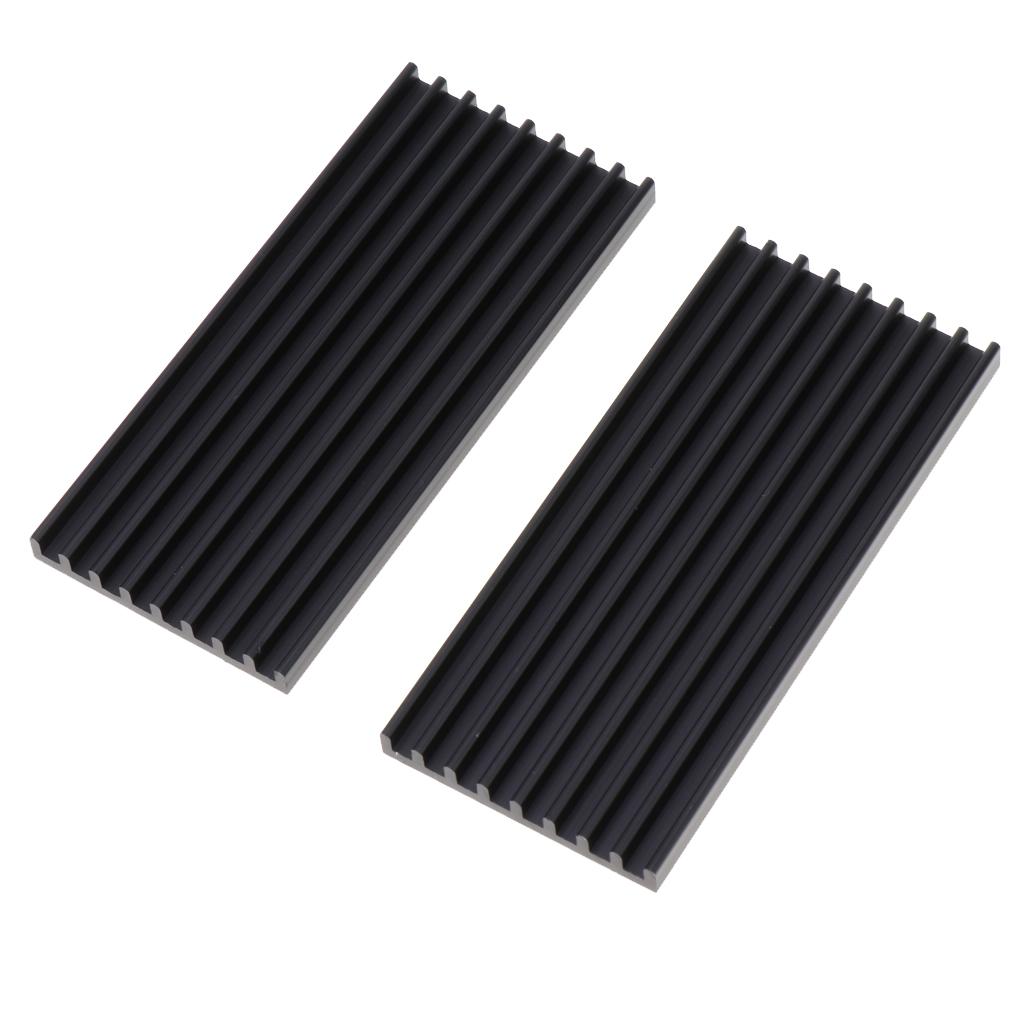 Computer Graphics Card Cooler Sink Strip Memory Chip Fin Radiator w/Adhesive