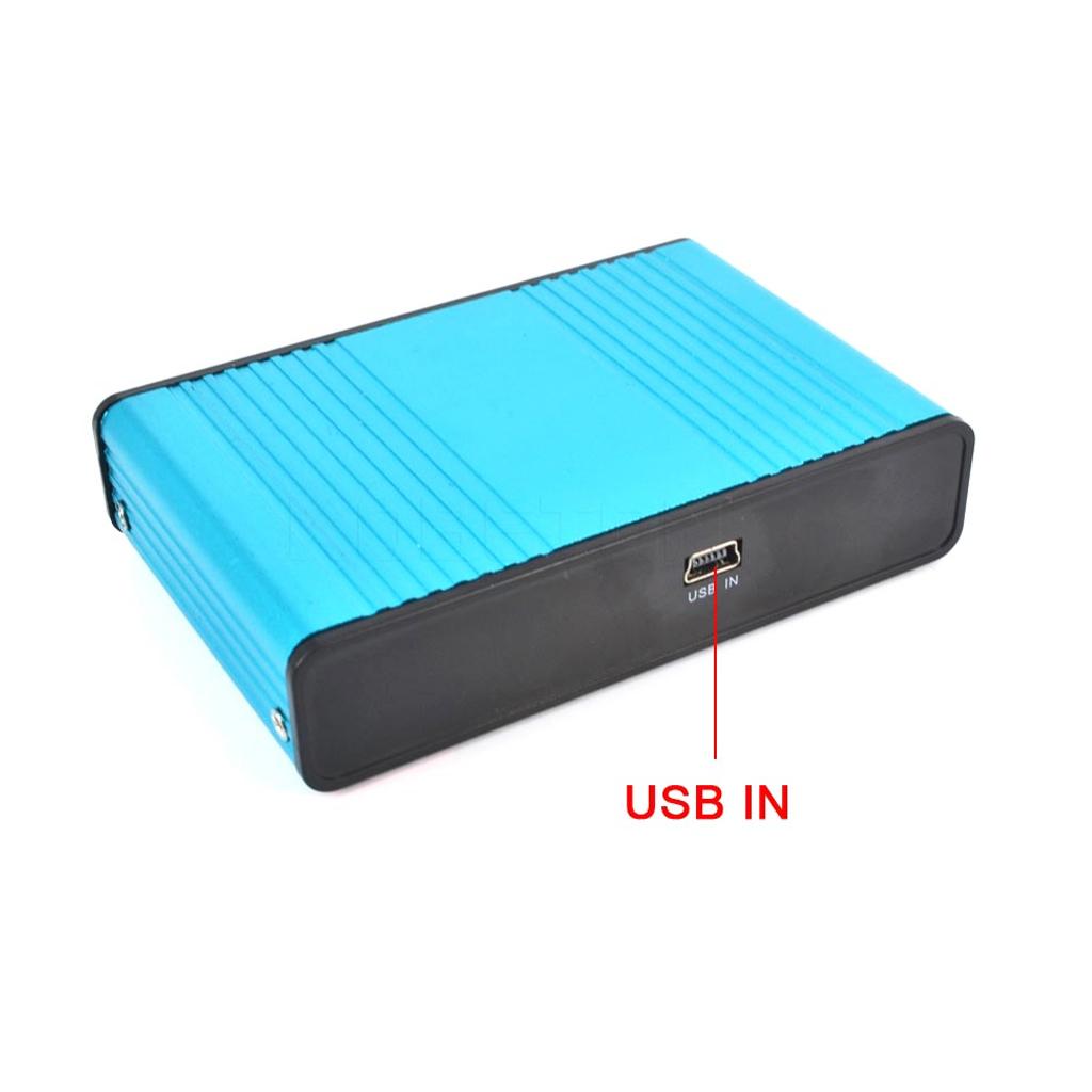 USB External Sound Card 5.1 Surround Sound Optical Audio Sound Card, Blue