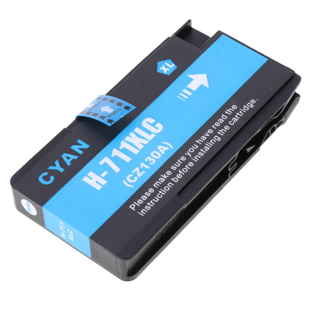 Printer Cyan Ink Cartridges Fit for Deskjet 711 CZ133A CZ130A CZ131A CZ132A