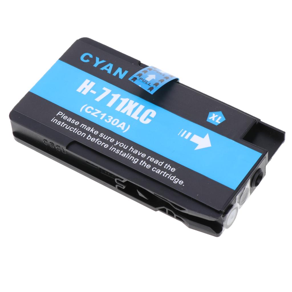 Printer Cyan Ink Cartridges Fit for Deskjet 711 CZ133A CZ130A CZ131A CZ132A