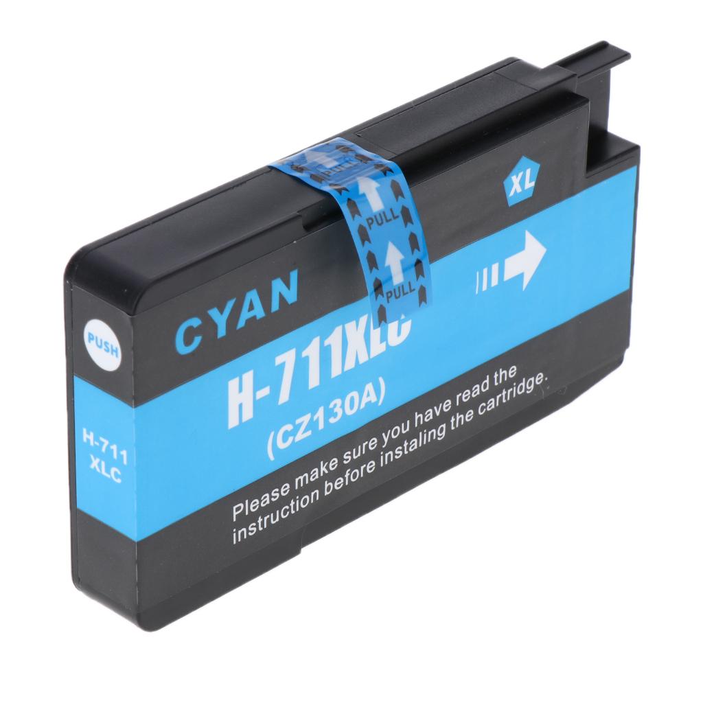 Printer Cyan Ink Cartridges Fit for Deskjet 711 CZ133A CZ130A CZ131A CZ132A