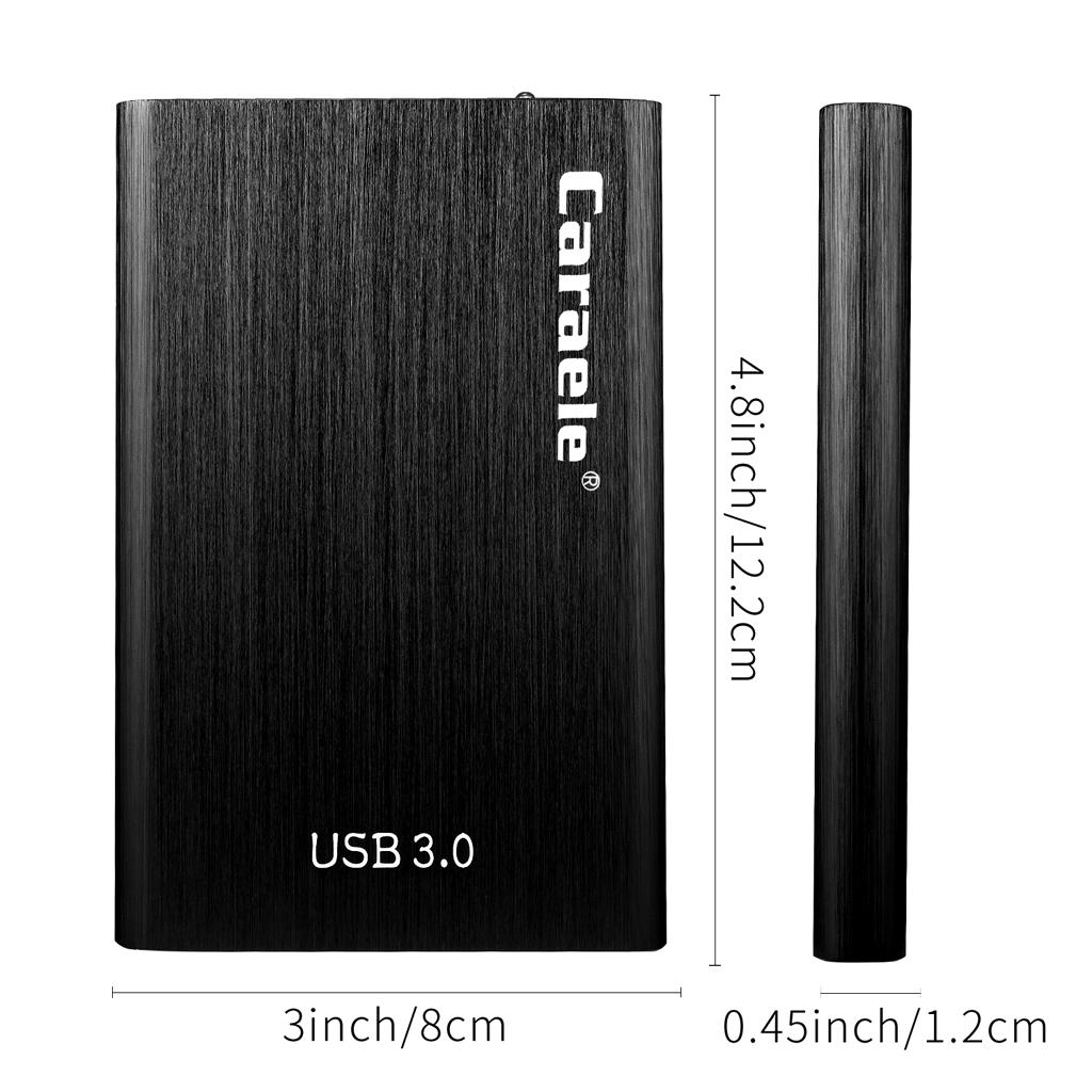2.5inch Ultra Thin USB3.0 Portable External Hard Drive Storage-Black 1T