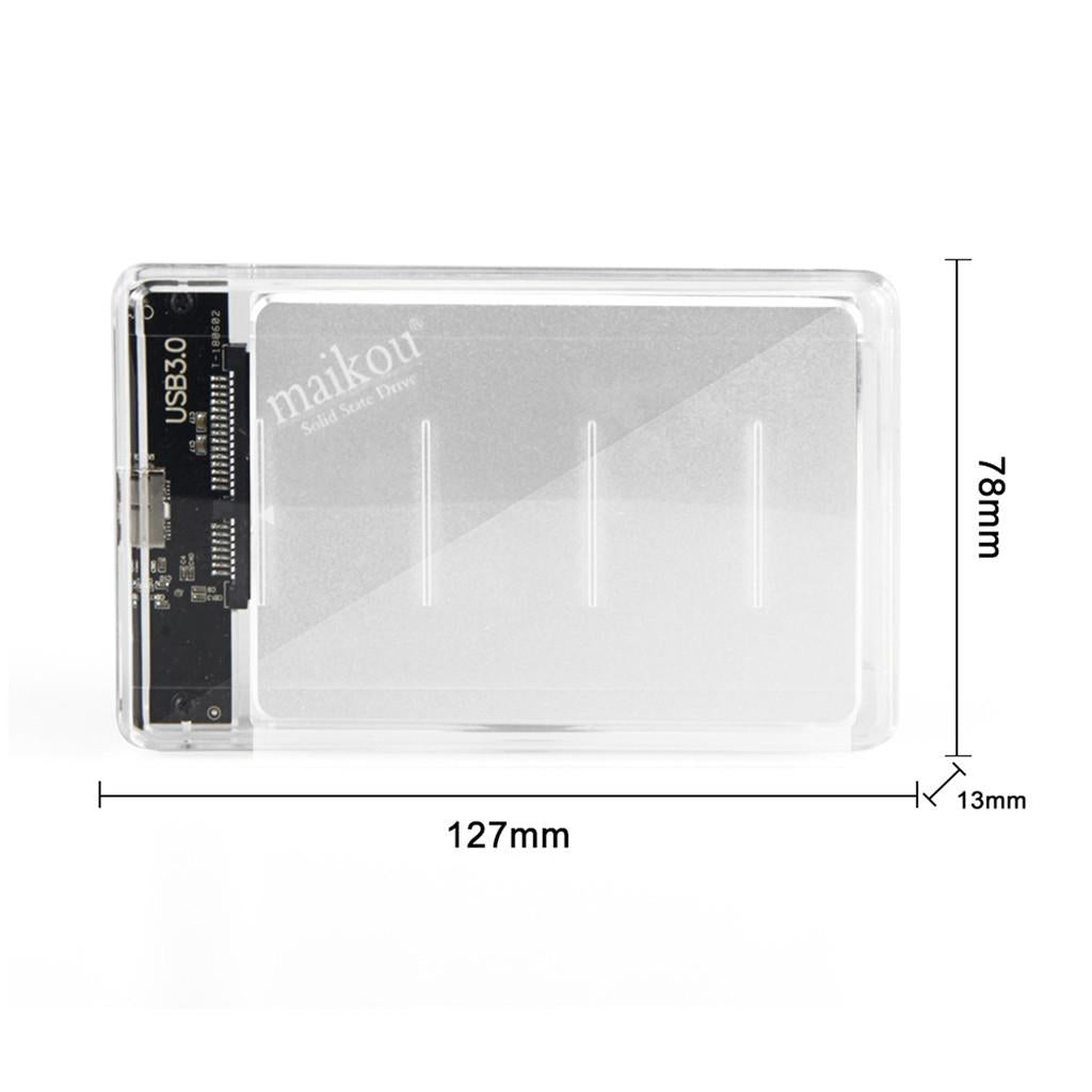 2.5 Inch SATA 3 SSD External Solid State Drive Hard Drive & Enclosure 60GB