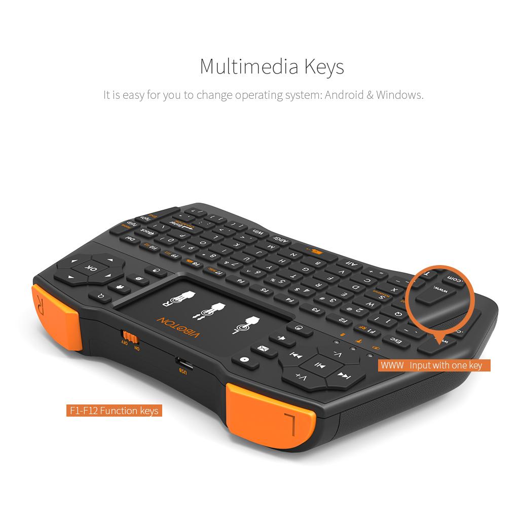 I8 plus 2.4GHz Wireless Backlight Touchpad Remote controller for TV box English(Dry Battery)