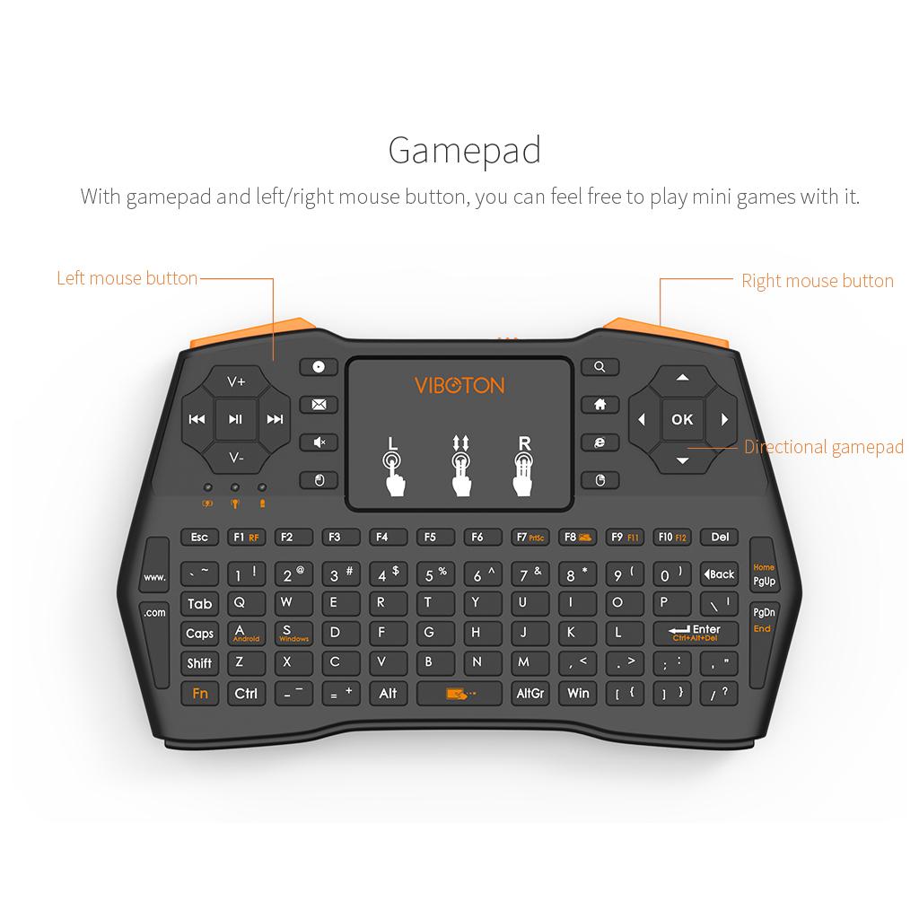 I8 plus 2.4GHz Wireless Backlight Touchpad Remote controller for TV box English(Dry Battery)