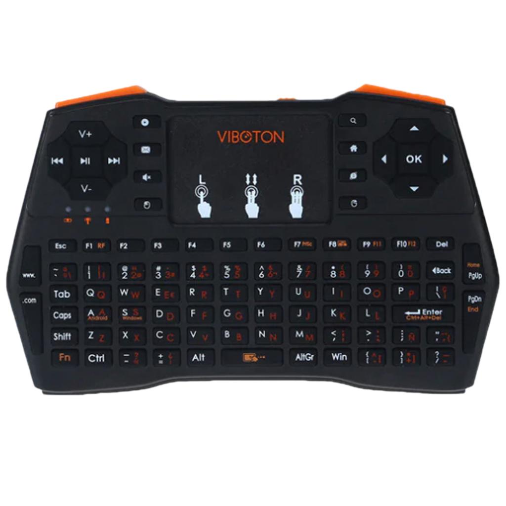 Russian Mini Handheld Wireless Keyboard Backlight Multi-touch Pad Mouse