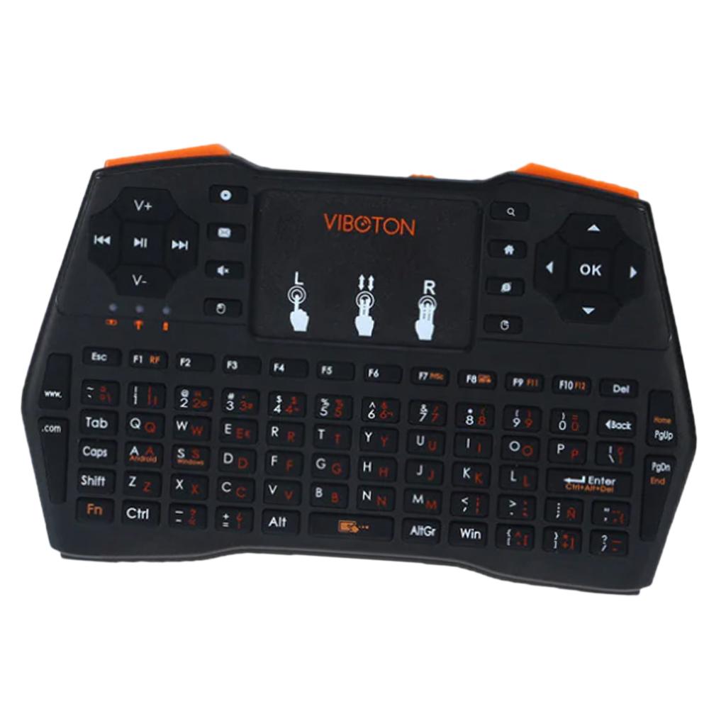 Russian Mini Handheld Wireless Keyboard Backlight Multi-touch Pad Mouse