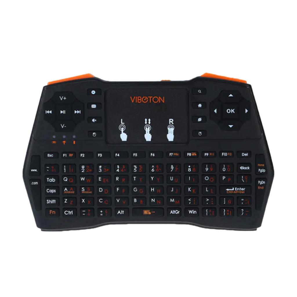 Russian Mini Handheld Wireless Keyboard Backlight Multi-touch Pad Mouse