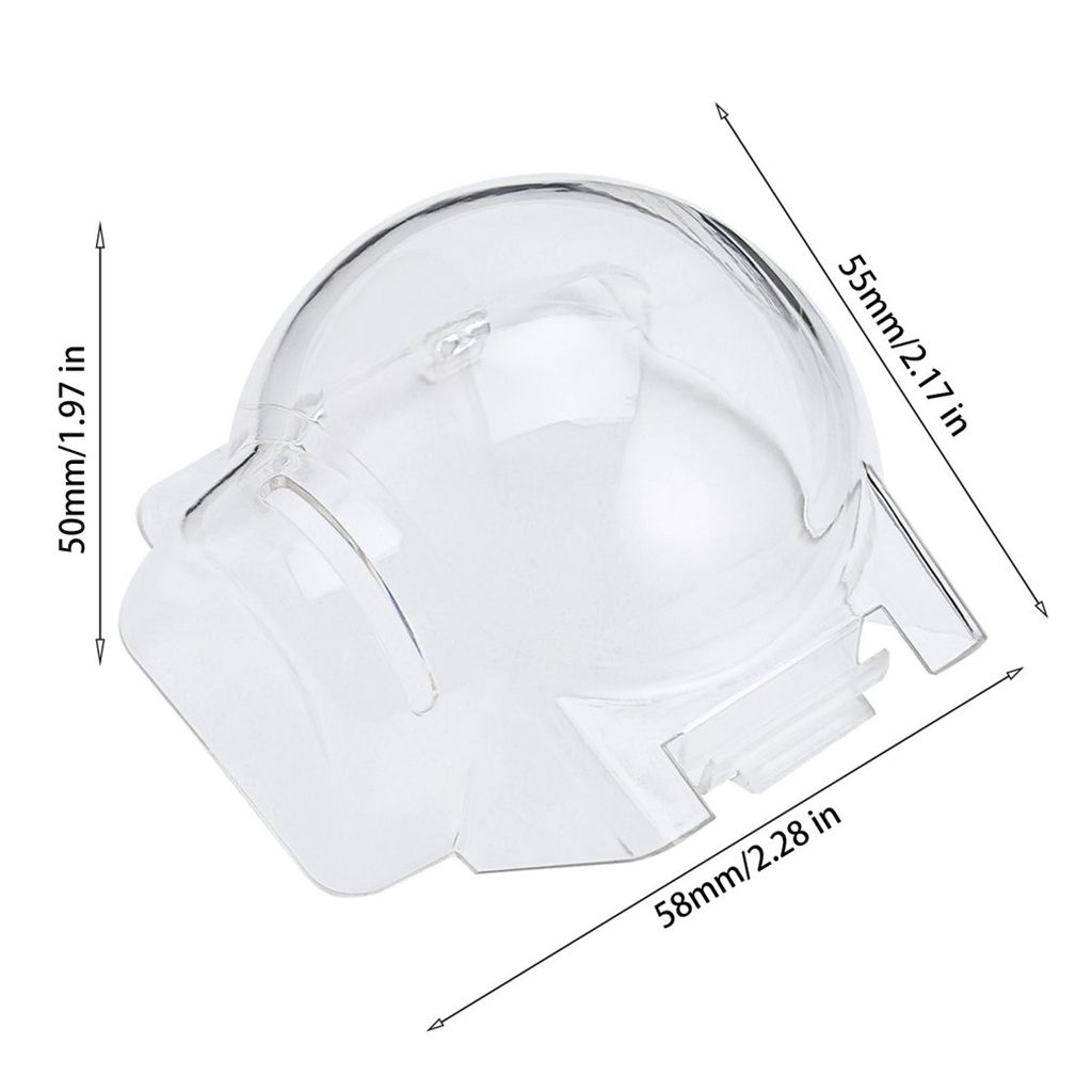 Transparent Gimbal Camera Protector Cover Lens Hood Cap for DJI Mavic Pro