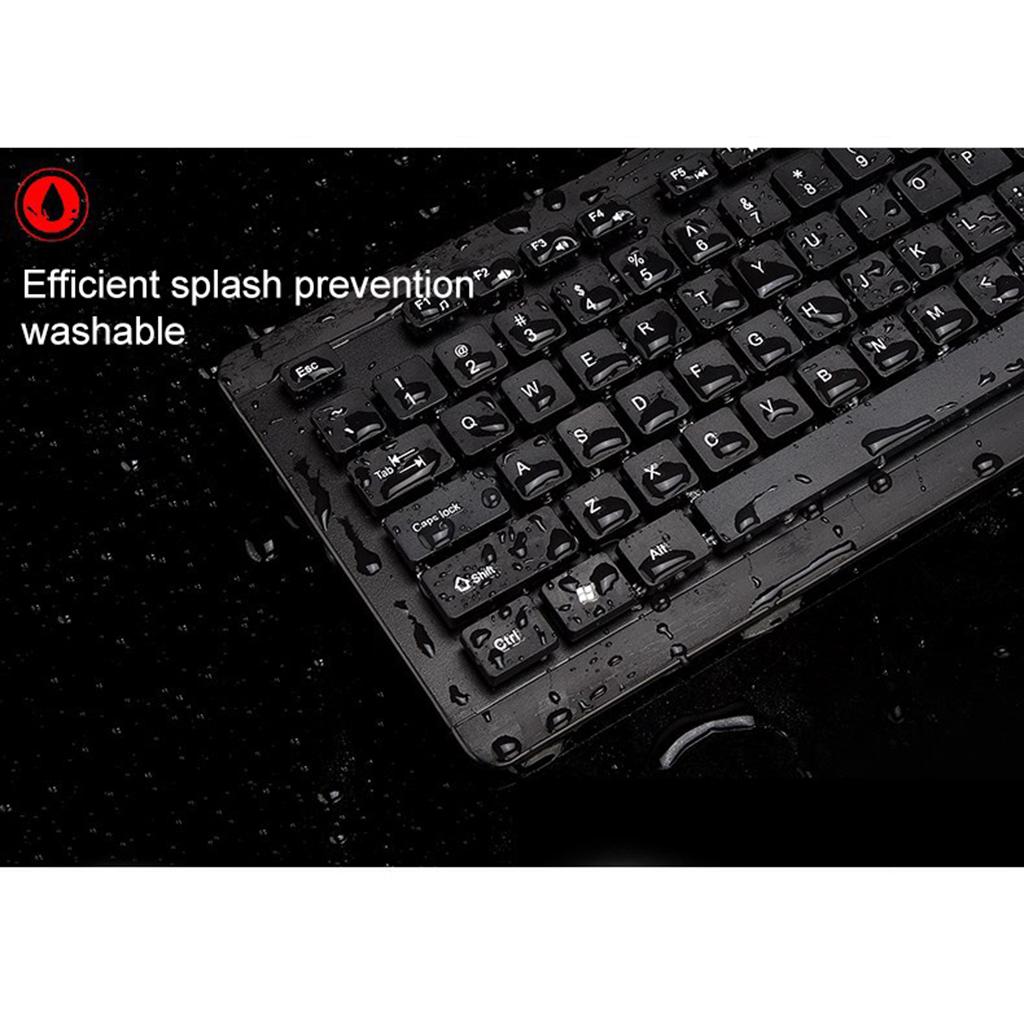 Washable Black Wired Mini Keyboard Keypad with USB Port for Computer Desktop