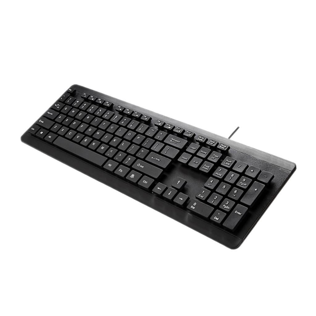 Washable Black Wired Mini Keyboard Keypad with USB Port for Computer Desktop