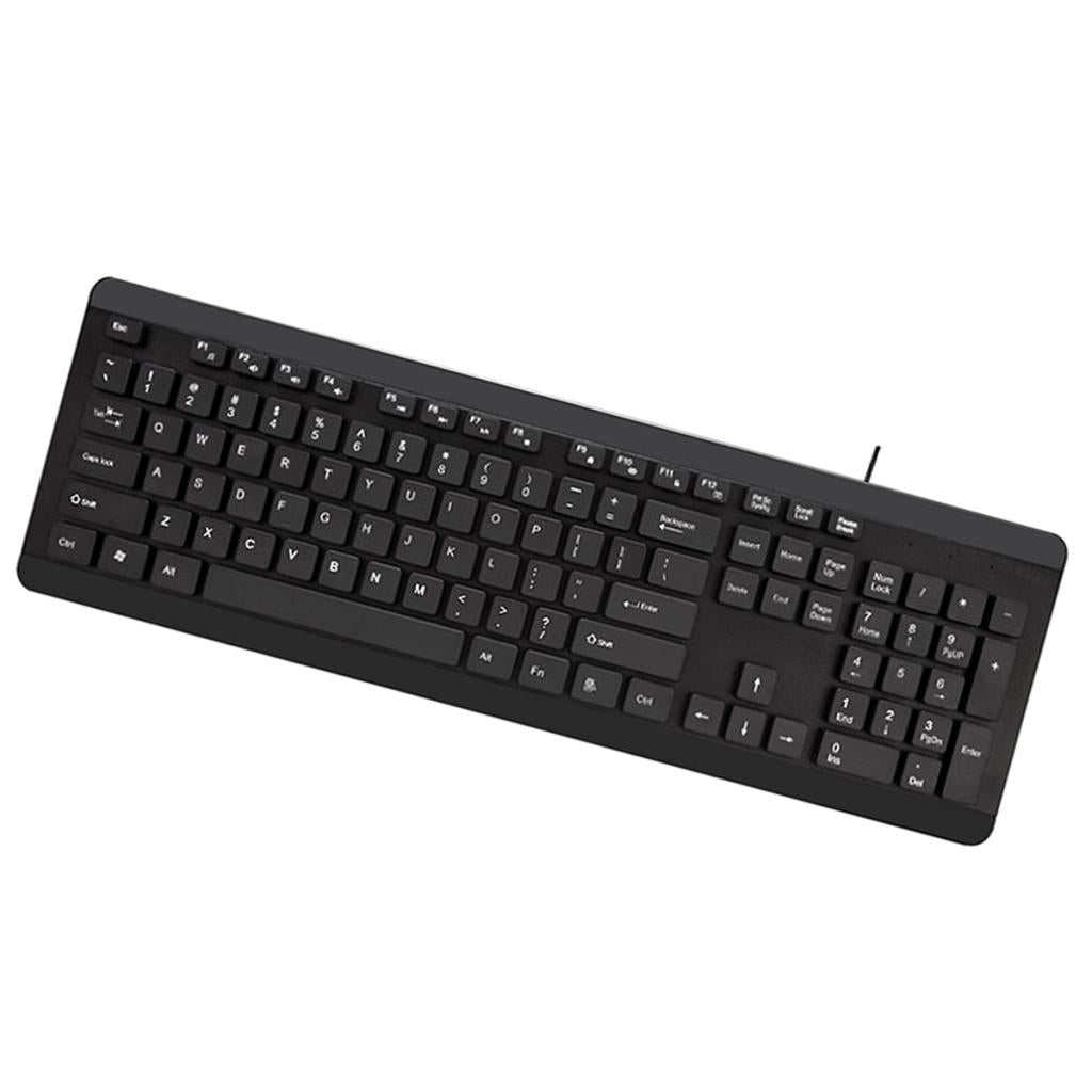 Washable Black Wired Mini Keyboard Keypad with USB Port for Computer Desktop
