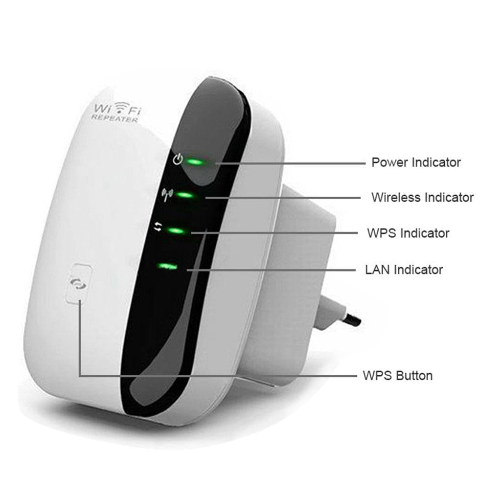 300Mbps Wifi Repeater Wireless AP Router Extender Signal Booster Range