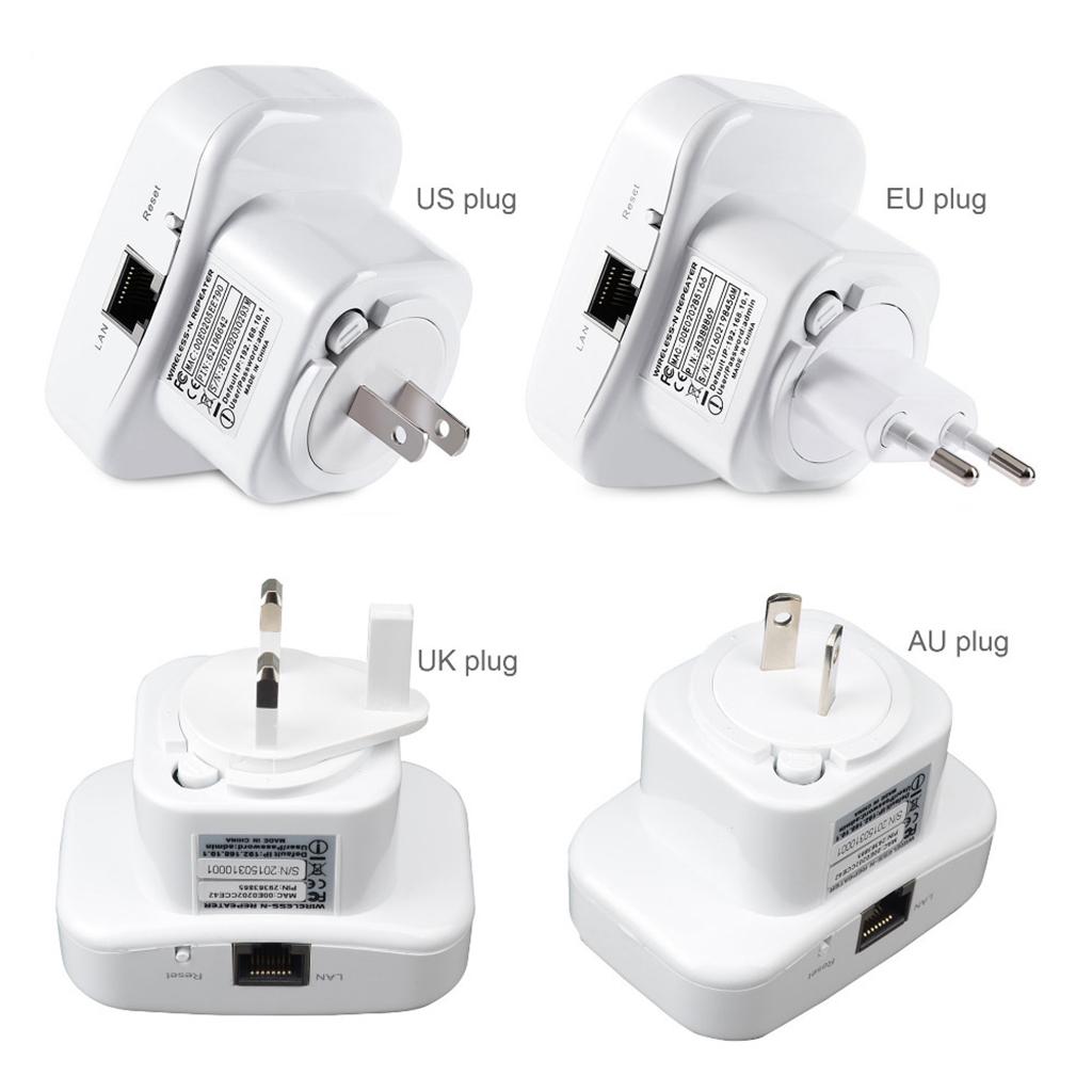 300Mbps Wifi Repeater Wireless AP Router Extender Signal Booster Range