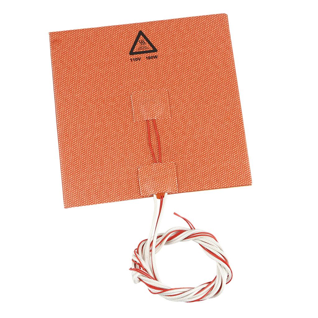 3D Printer Silicone Heated Bed -110V 180W heat plates - 150X150mm