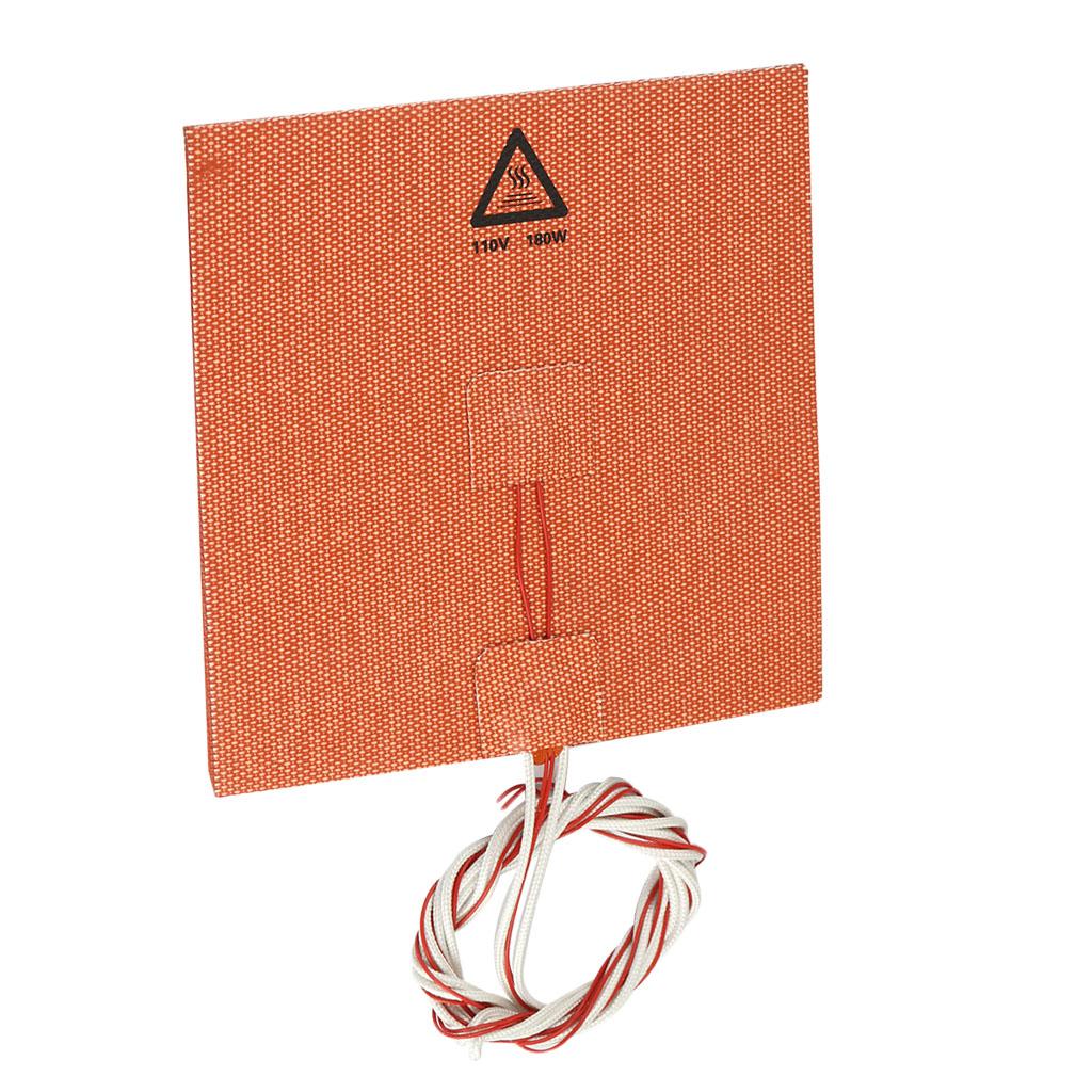 3D Printer Silicone Heated Bed -110V 180W heat plates - 150X150mm