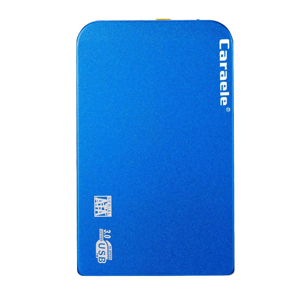 USB 3.0 2.5" SATA External Hard Drive Mobile Disk HD Enclosure Blue 500GB