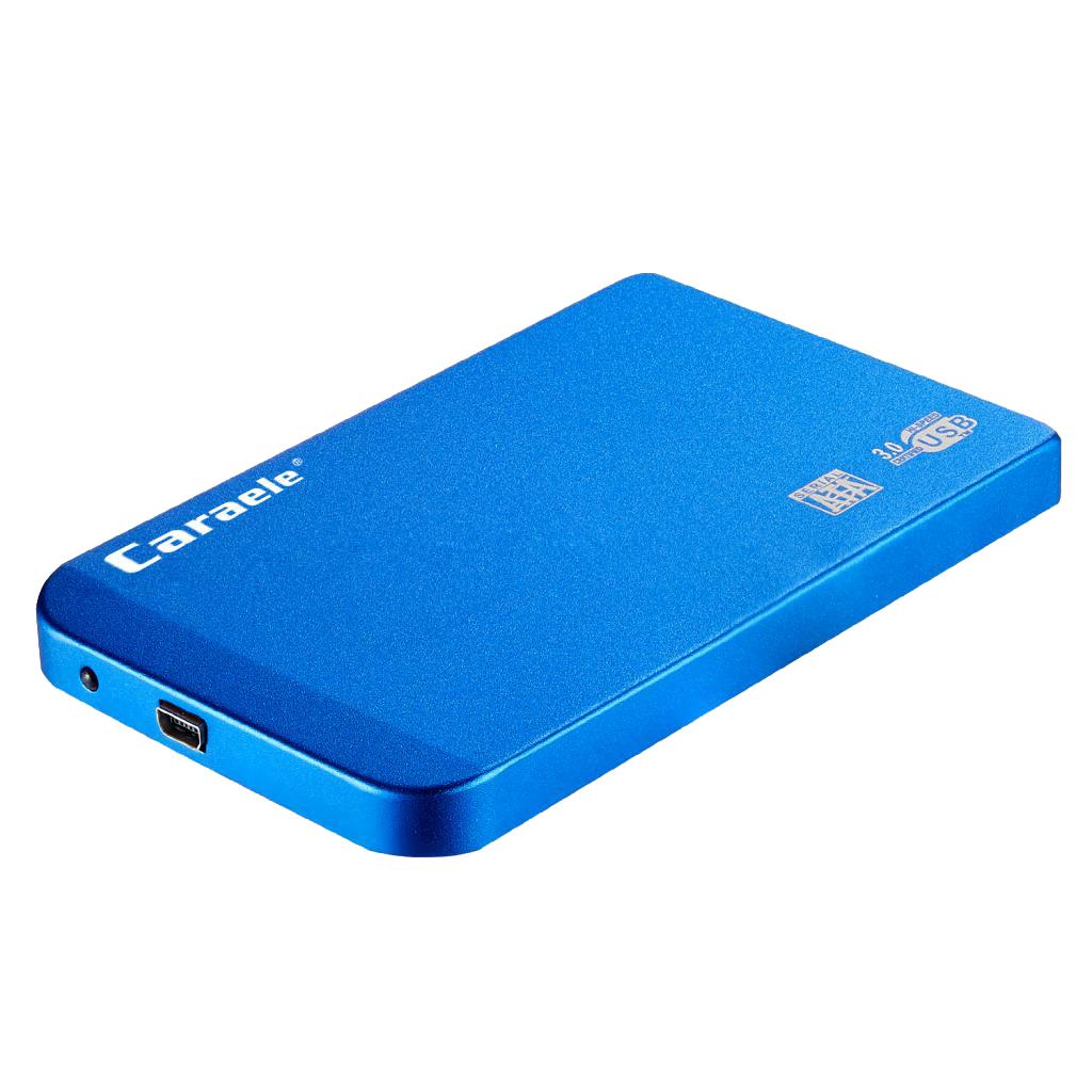 USB 3.0 2.5" SATA External Hard Drive Mobile Disk HD Enclosure Blue 500GB