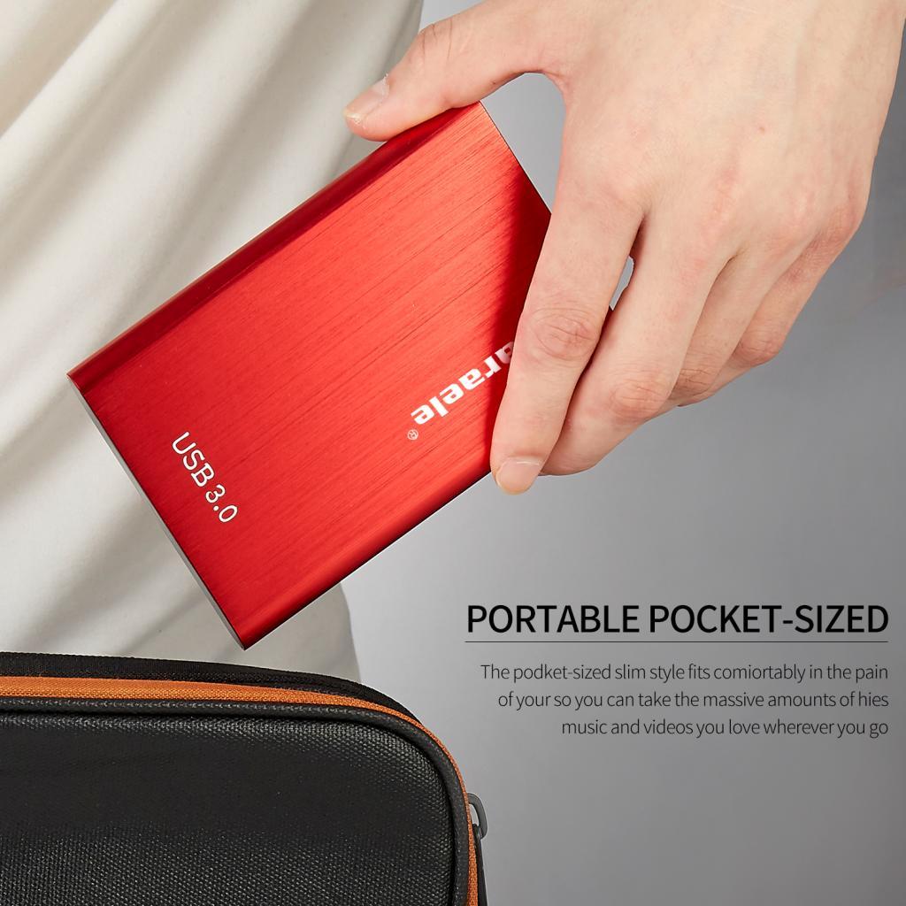 Red External Hard Drive Disk Storage Devices 2.5'' USB3.0 SATA 1T