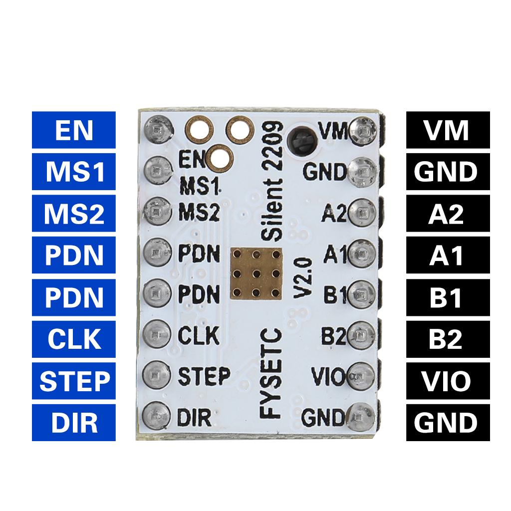 5XTMC2209 v2.0 Stepping Motor Driver Mute Driver For 3D Printer Motherboard