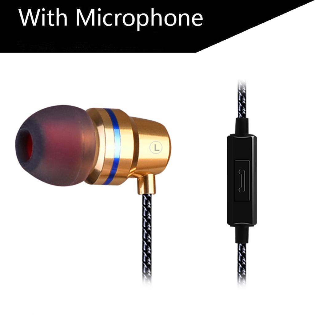 QKZ DM1 In Ear Headset Wired Earphone Headphone with Microphone 3.5mm Golden