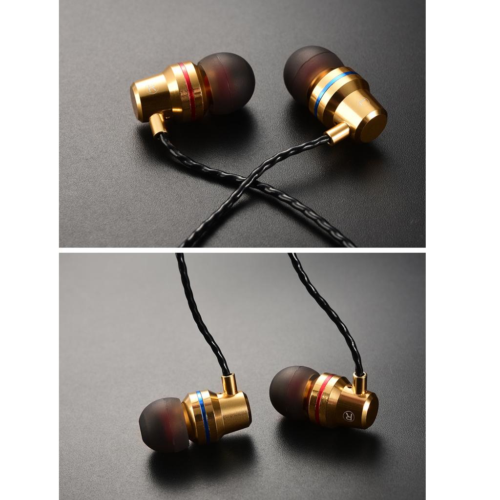 QKZ DM1 In Ear Headset Wired Earphone Headphone with Microphone 3.5mm Golden