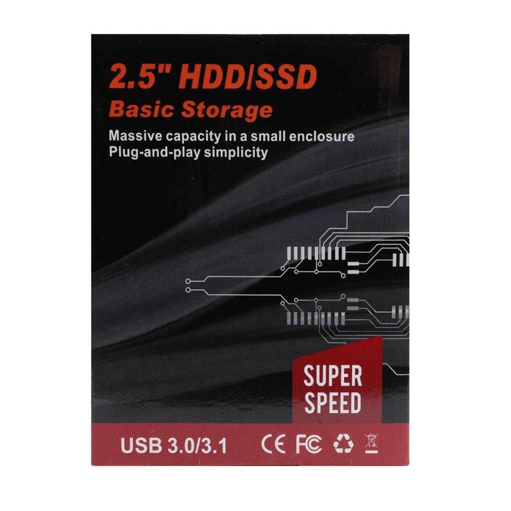 Black External Hard Drive Disk Storage Devices 2.5'' USB 3.0 2.0 SATA 1T