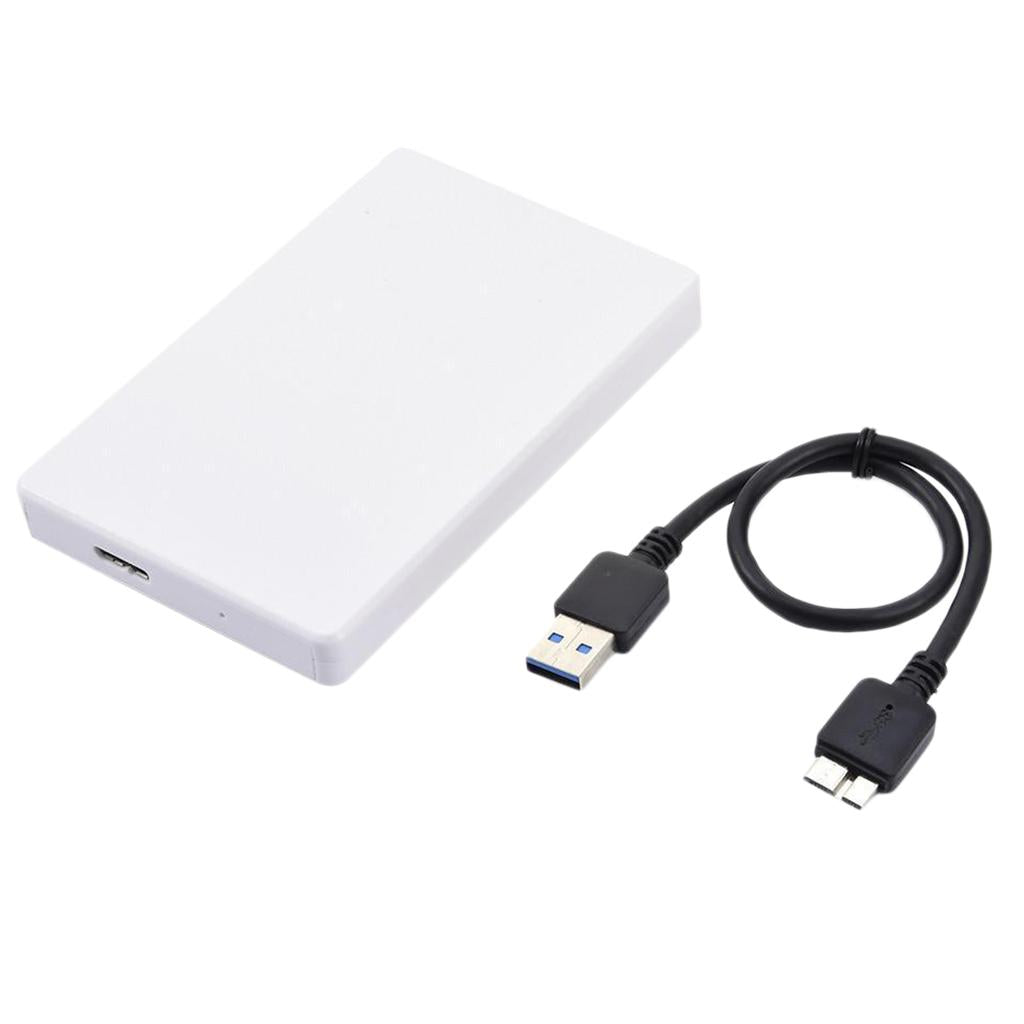 External Hard Drive Disk Storage Devices 2.5'' USB 3.0 2.0 SATA -White 1T
