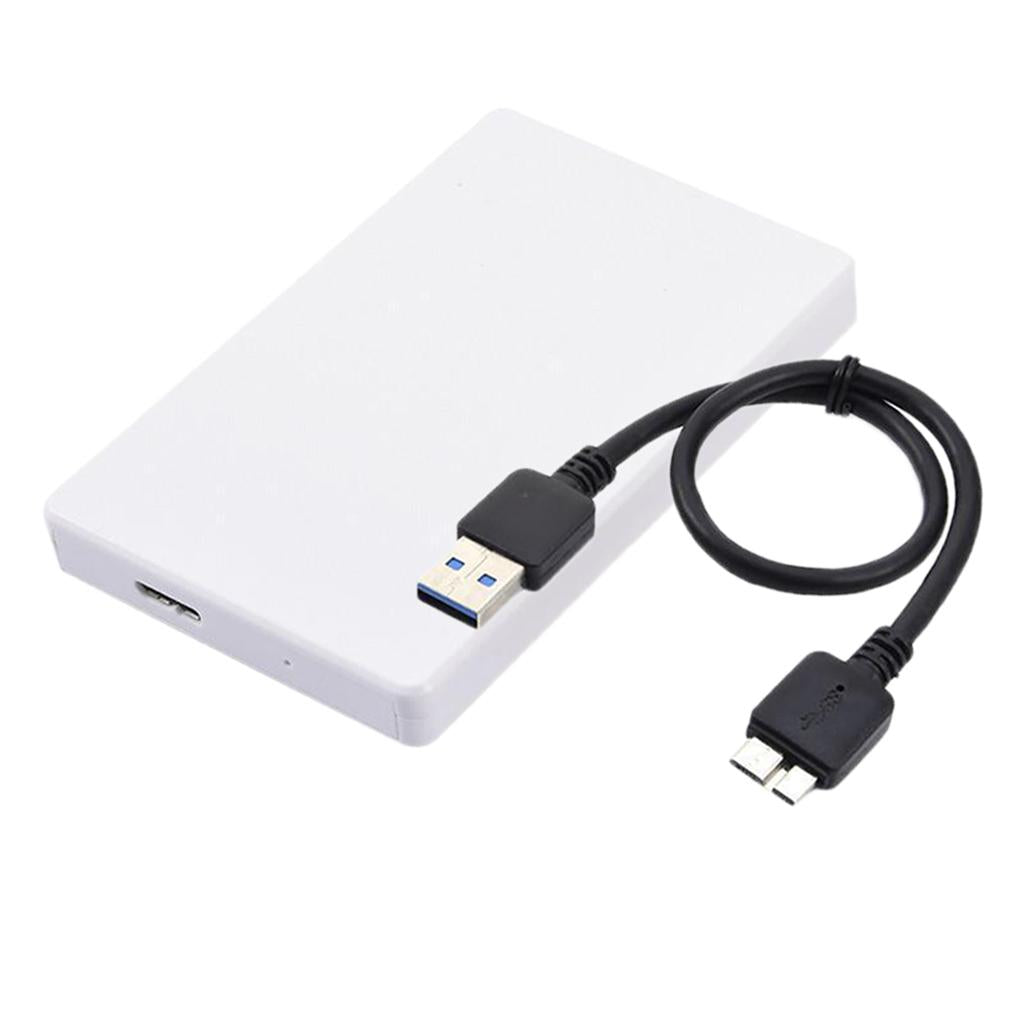 External Hard Drive Disk Storage Devices 2.5'' USB 3.0 2.0 SATA -White 2T